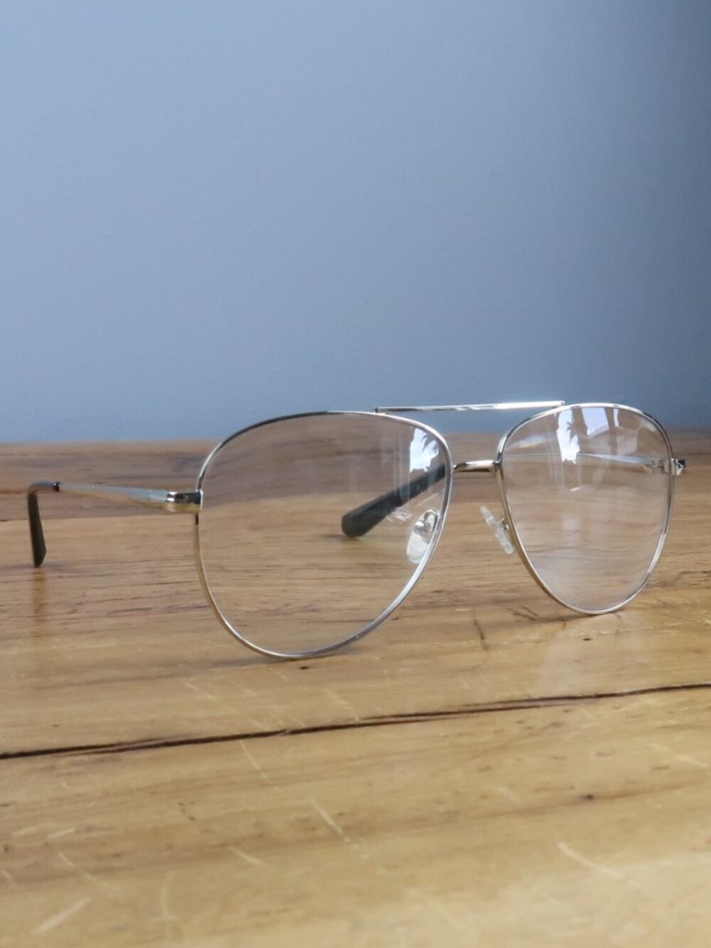 SILVER AVIATOR STYLE FOR WOMEN MEN BLUE LIGHT BLOCKING READING GLASSES 2.50 NEW